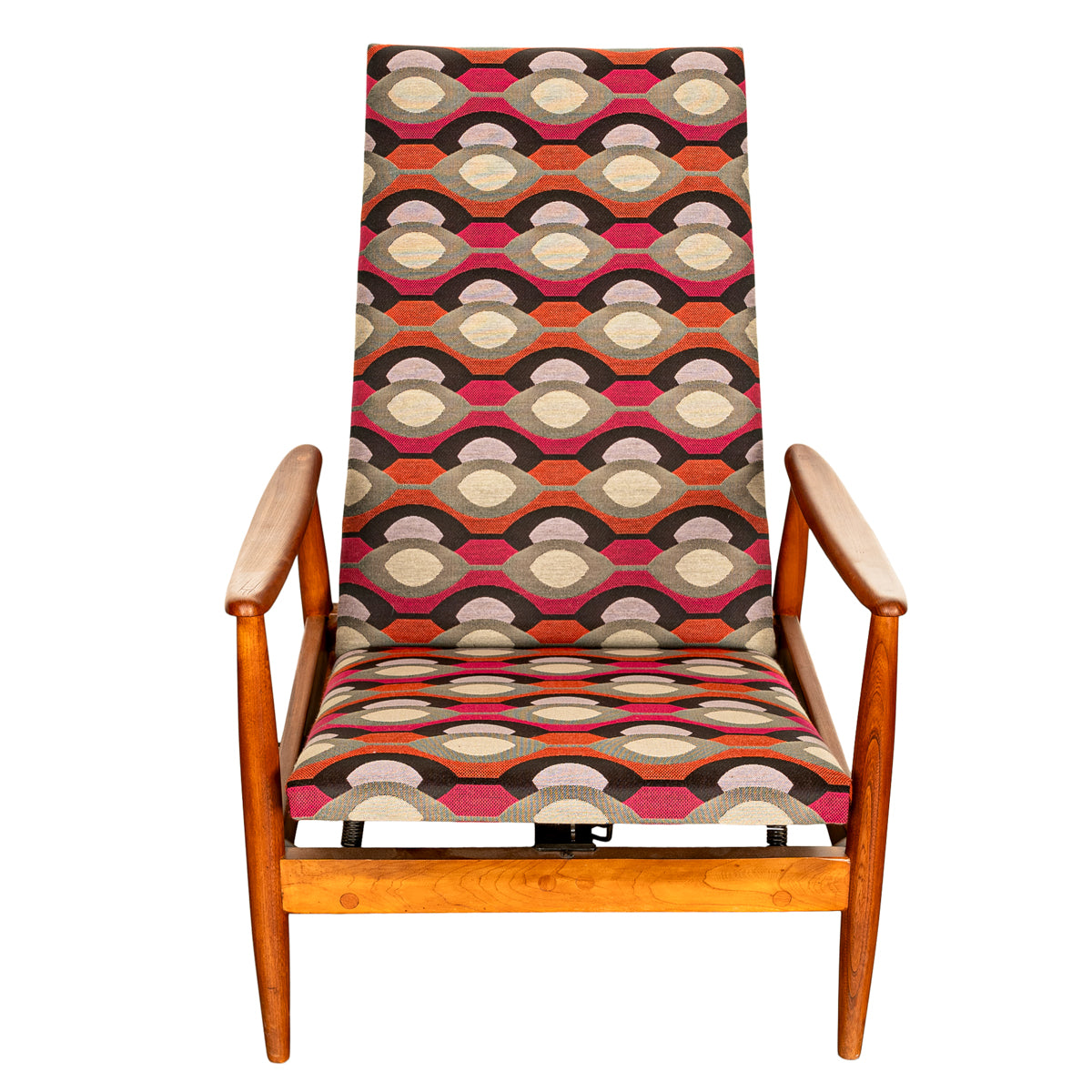 Mid Century Modern Teak Arm Chair Rocker Recliner Arnt Lande Stokke Mobler 1960