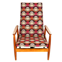 Mid Century Modern Teak Arm Chair Rocker Recliner Arnt Lande Stokke Mobler 1960