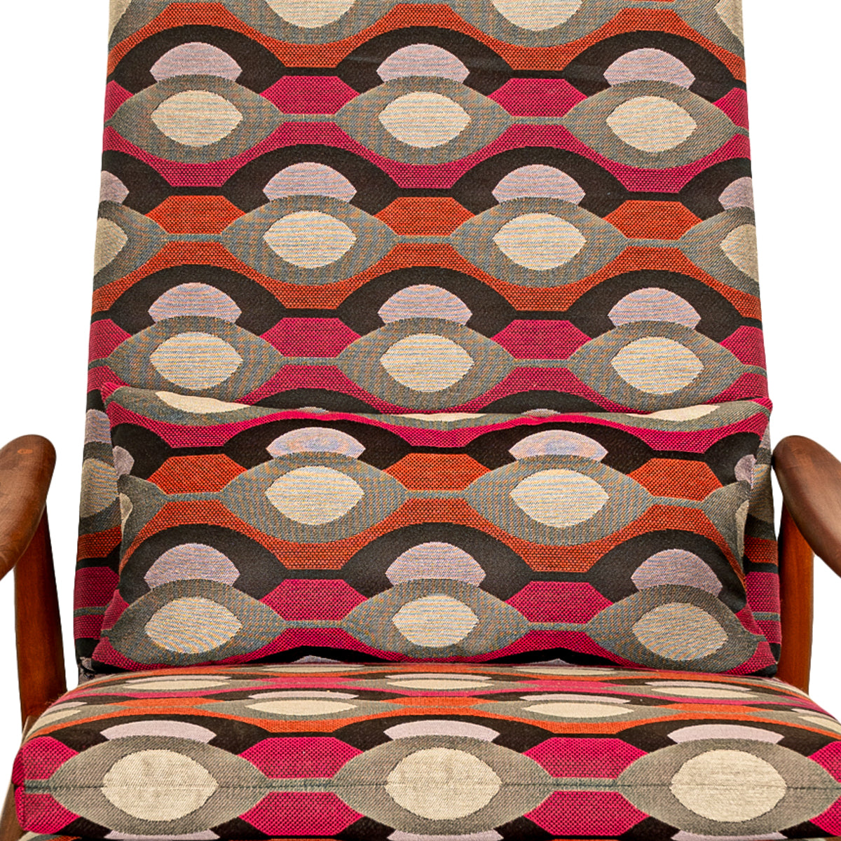 Mid Century Modern Teak Arm Chair Rocker Recliner Arnt Lande Stokke Mobler 1960