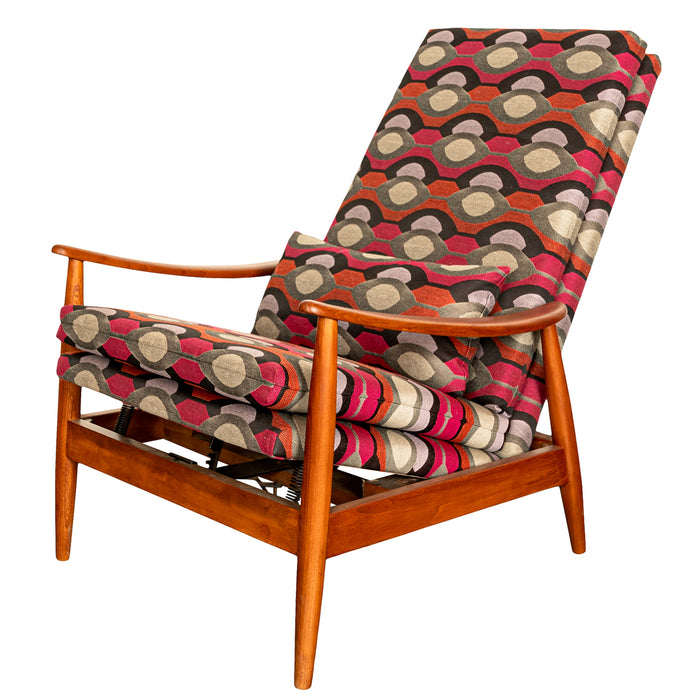 Mid Century Modern Teak Arm Chair Rocker Recliner Arnt Lande Stokke Mobler 1960