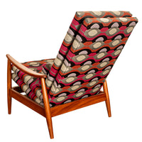 Mid Century Modern Teak Arm Chair Rocker Recliner Arnt Lande Stokke Mobler 1960