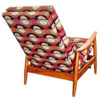 Mid Century Modern Teak Arm Chair Rocker Recliner Arnt Lande Stokke Mobler 1960