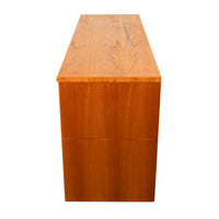 Mid Century Modern Danish Teak 6 Drawer Double Dresser Credenza Sannemanns 1970