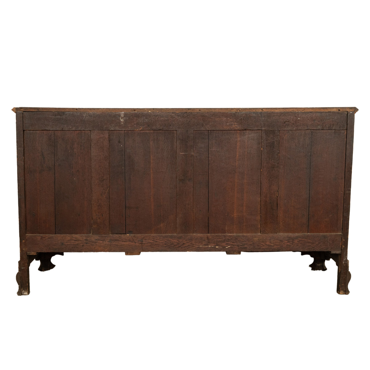 Antique 18th C Georgian Oak Mahogany Hinged Top Mule Chest Coffer Sideboard 1770