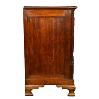 Antique 18th C Georgian Oak Mahogany Hinged Top Mule Chest Coffer Sideboard 1770