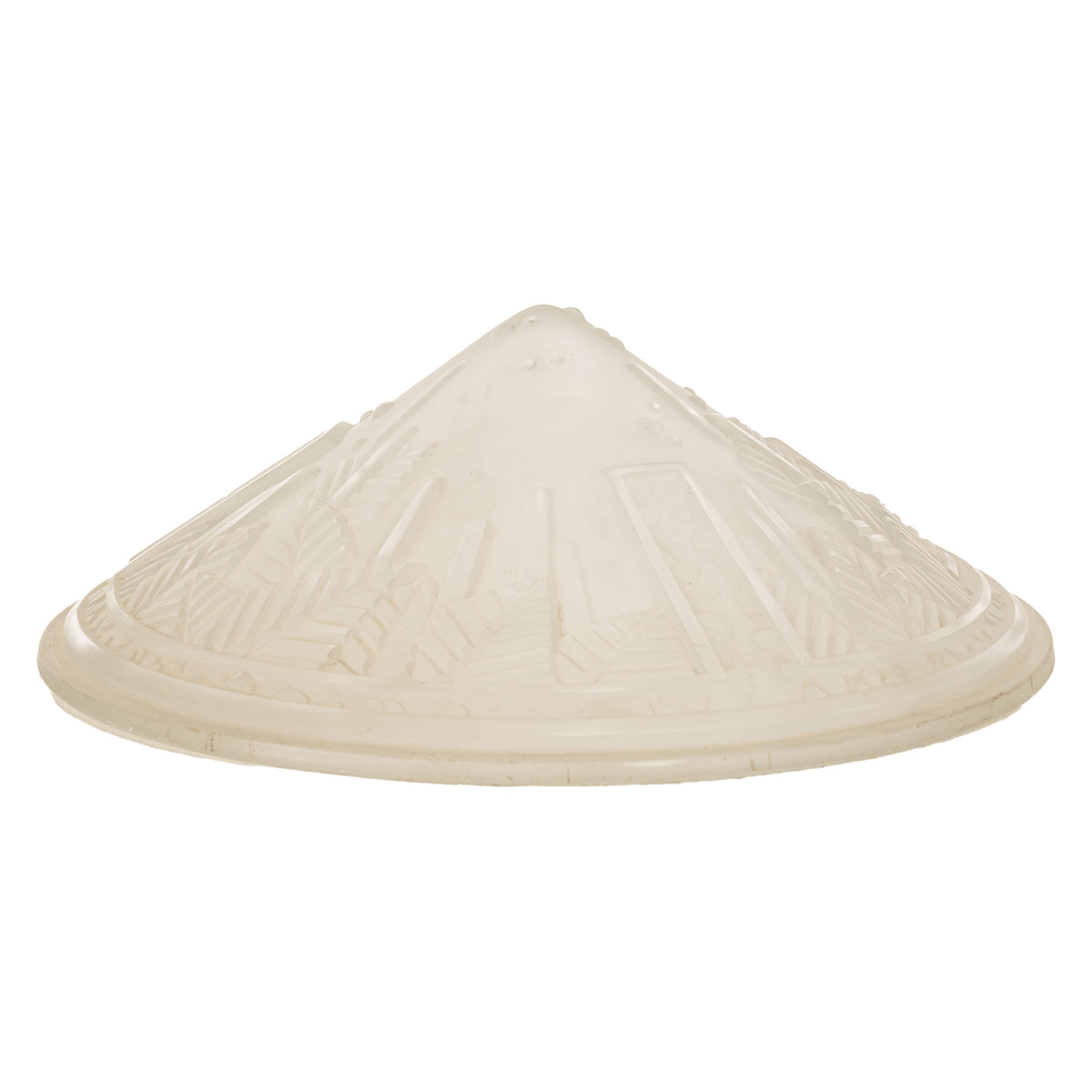 Antique French Art Deco Table Lamp Muller Frères Glass Iron Luneville Signed