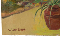 Antique American Impressionist Oil Painting Coral Gables Miami Florida Walter Bowman Russell