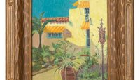 Antique American Impressionist Oil Painting Coral Gables Miami Florida Walter Bowman Russell