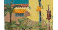 Antique American Impressionist Oil Painting Coral Gables Miami Florida Walter Bowman Russell
