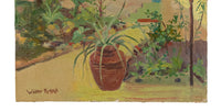 Antique American Impressionist Oil Painting Coral Gables Miami Florida Walter Bowman Russell