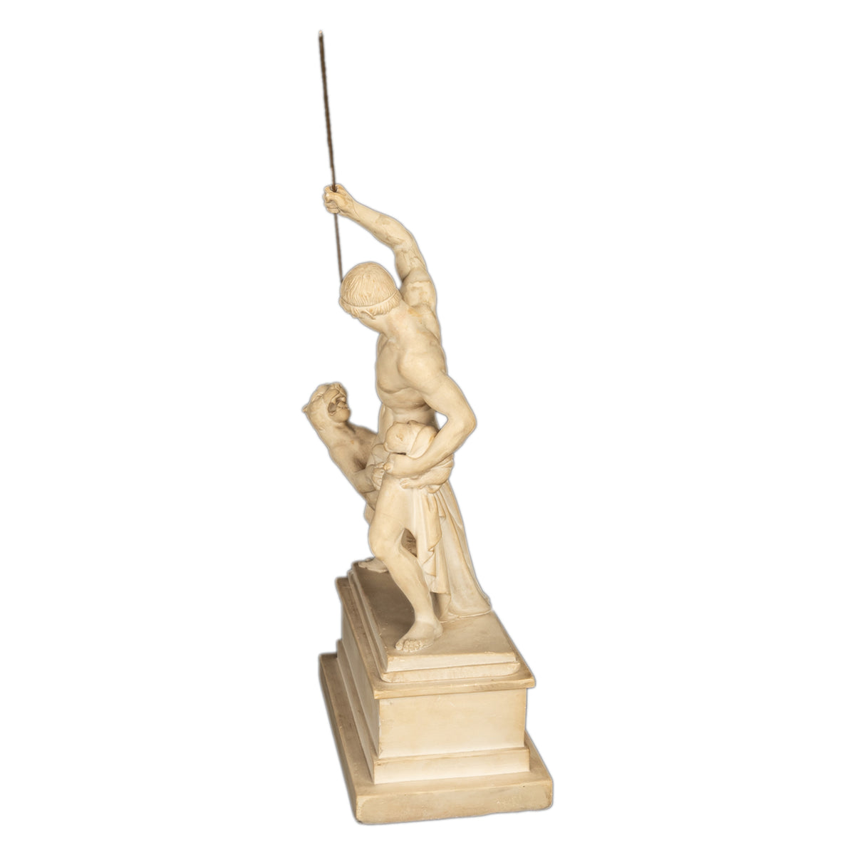 "Panther Hunter" Danish Sculpture Neoclassical Statue Jens Adolph Jerichau 1846