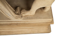 "Panther Hunter" Danish Sculpture Neoclassical Statue Jens Adolph Jerichau 1846