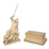 "Panther Hunter" Danish Sculpture Neoclassical Statue Jens Adolph Jerichau 1846