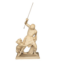 "Panther Hunter" Danish Sculpture Neoclassical Statue Jens Adolph Jerichau 1846