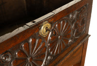 Antique 17th Century Charles II Carved Oak Bible Box Chest Desk on Stand 1680