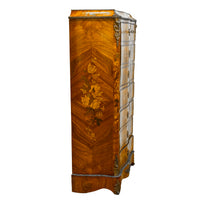 Fine Antique French Louis XV Marquetry Rosewood Ormolu Secretaire Abattant 1880