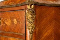Fine Antique French Louis XV Marquetry Rosewood Ormolu Secretaire Abattant 1880