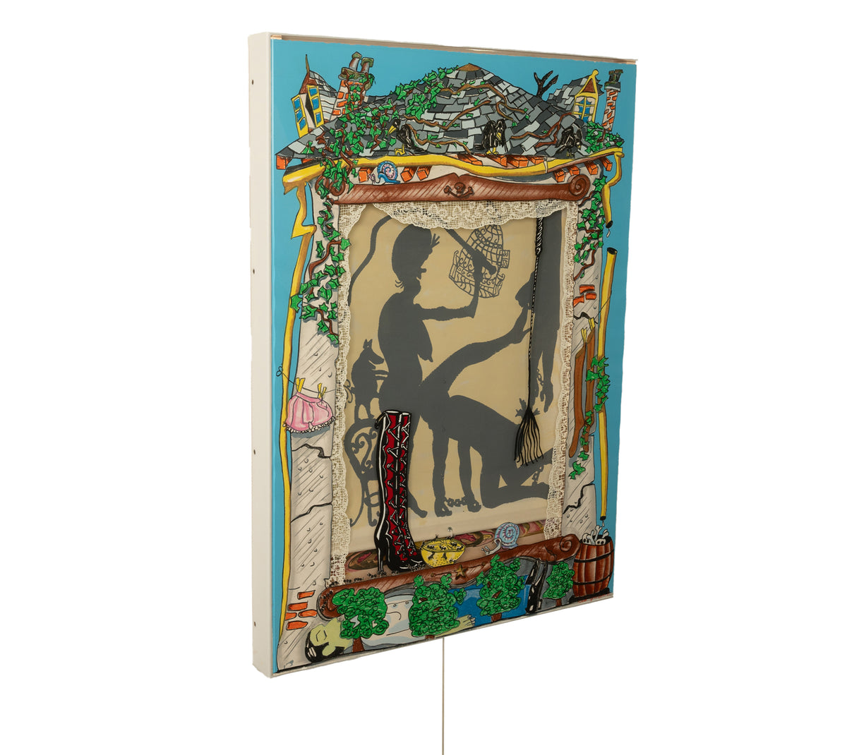 Original American Pop Art Multi Media "Pancake Eater" Plexiglass Artist's Proof By Red Grooms 1981