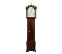 Antique Georgian Scottish Orkney Island Inlaid Mahogany Tall Case 8 day Grandfather Clock 1810