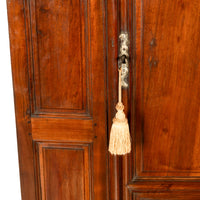 Antique 18th Century French Louis XIV Lyonaise Walnut Armoire Bonnetiere 1710