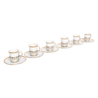 Antique Set of 6 Shelley China Demitasse Cups Saucers Sterling Silver Mappin Webb Birmingham 1919