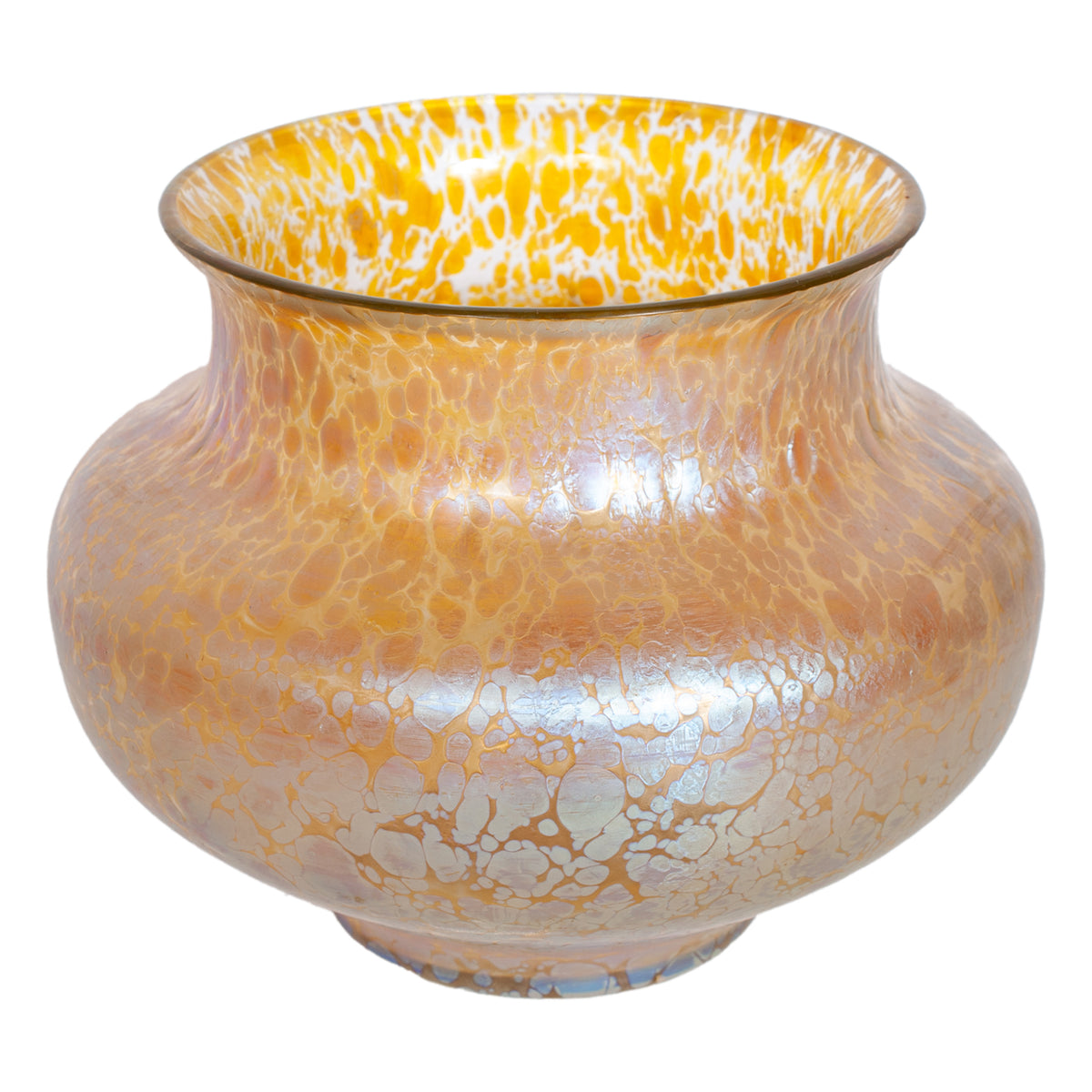 Large Antique Loetz Candia Papillon Iridescent Art Nouveau Glass Vase Austria 1898