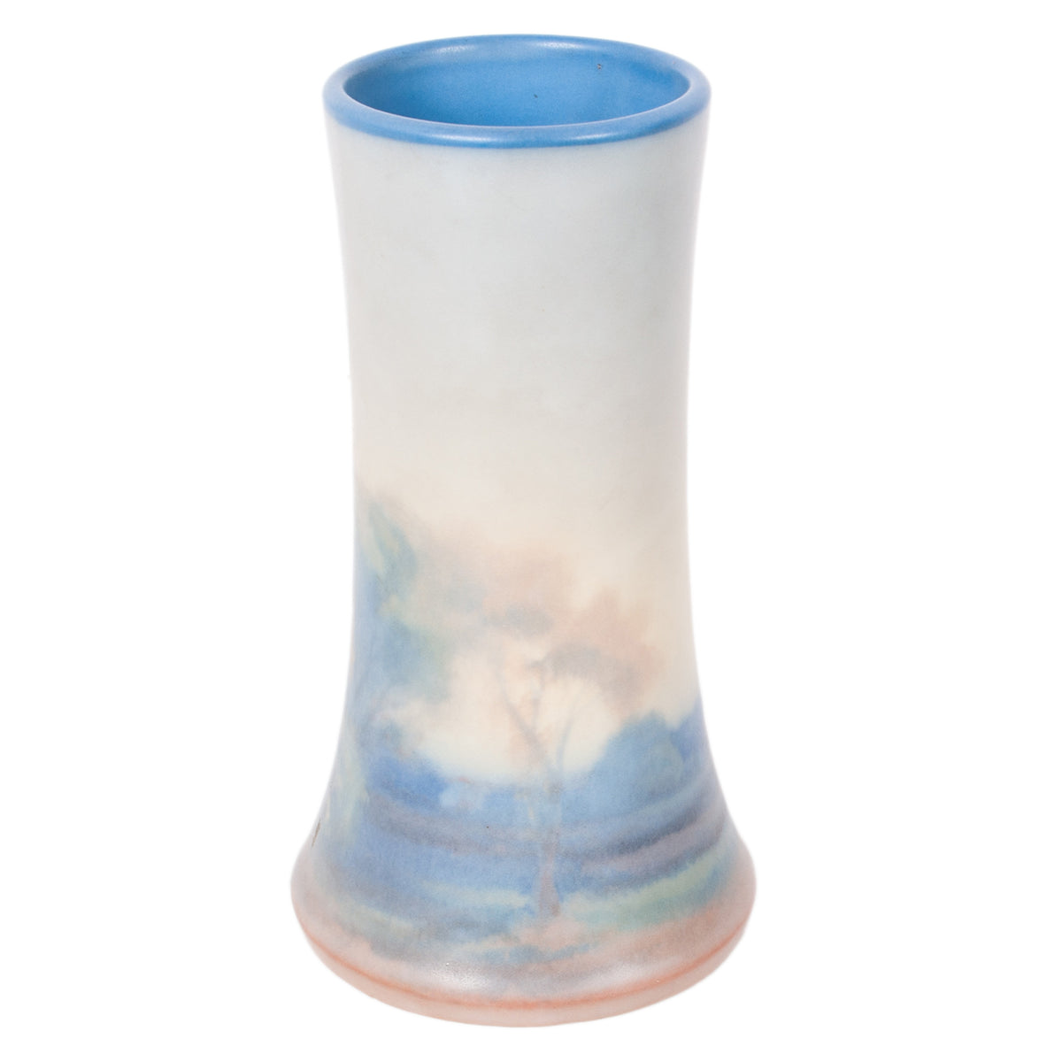 Antique Pottery Scenic Vellum Landscape Vase Fred Rothenbusch for Rookwood 1925