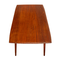 Mid Century Modern Danish Style Solid Teak Afromosia 8 Seat Dining Table 1960