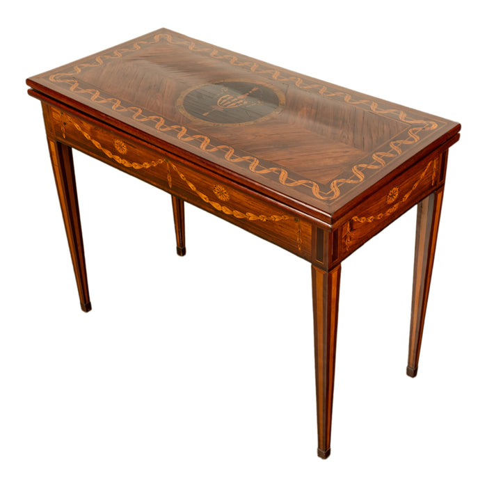 Antique 18th Century Russian Rosewood Marquetry Games Table by Christian Meyer