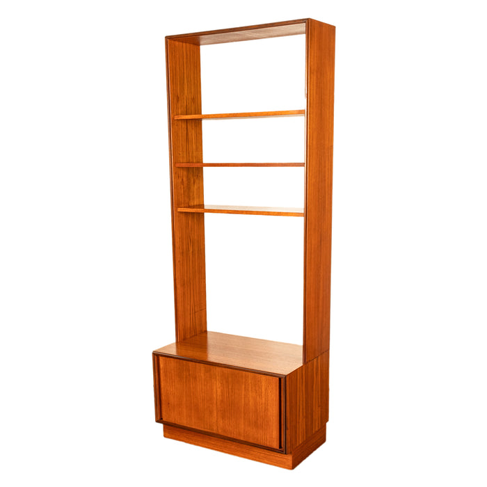 Mid Century Modern Danish Style Teak G Plan Form Five Two Section Bookcase 1967