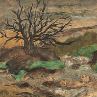 American WPA Oil painting High Desert Landscape Pacific Northwest Oregon by Arthur Runquist, Circa 1942