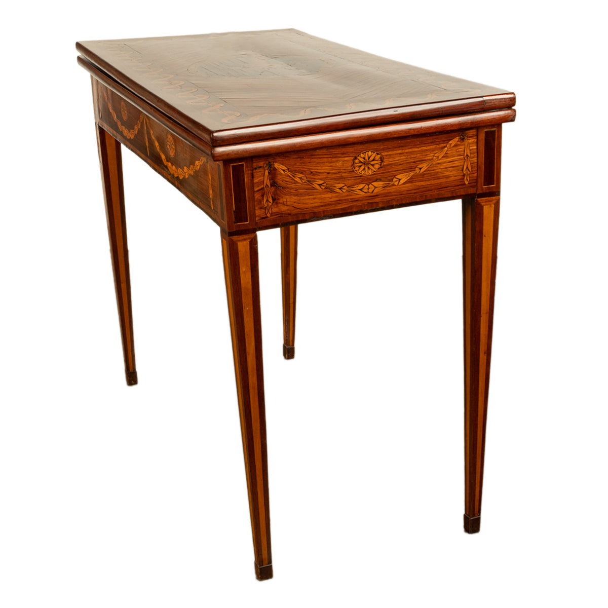 Antique 18th Century Russian Rosewood Marquetry Games Table by Christian Meyer