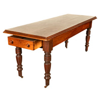 Antique 19th Century English Walnut Farm Country House Dining Refectory Table, circa 1860