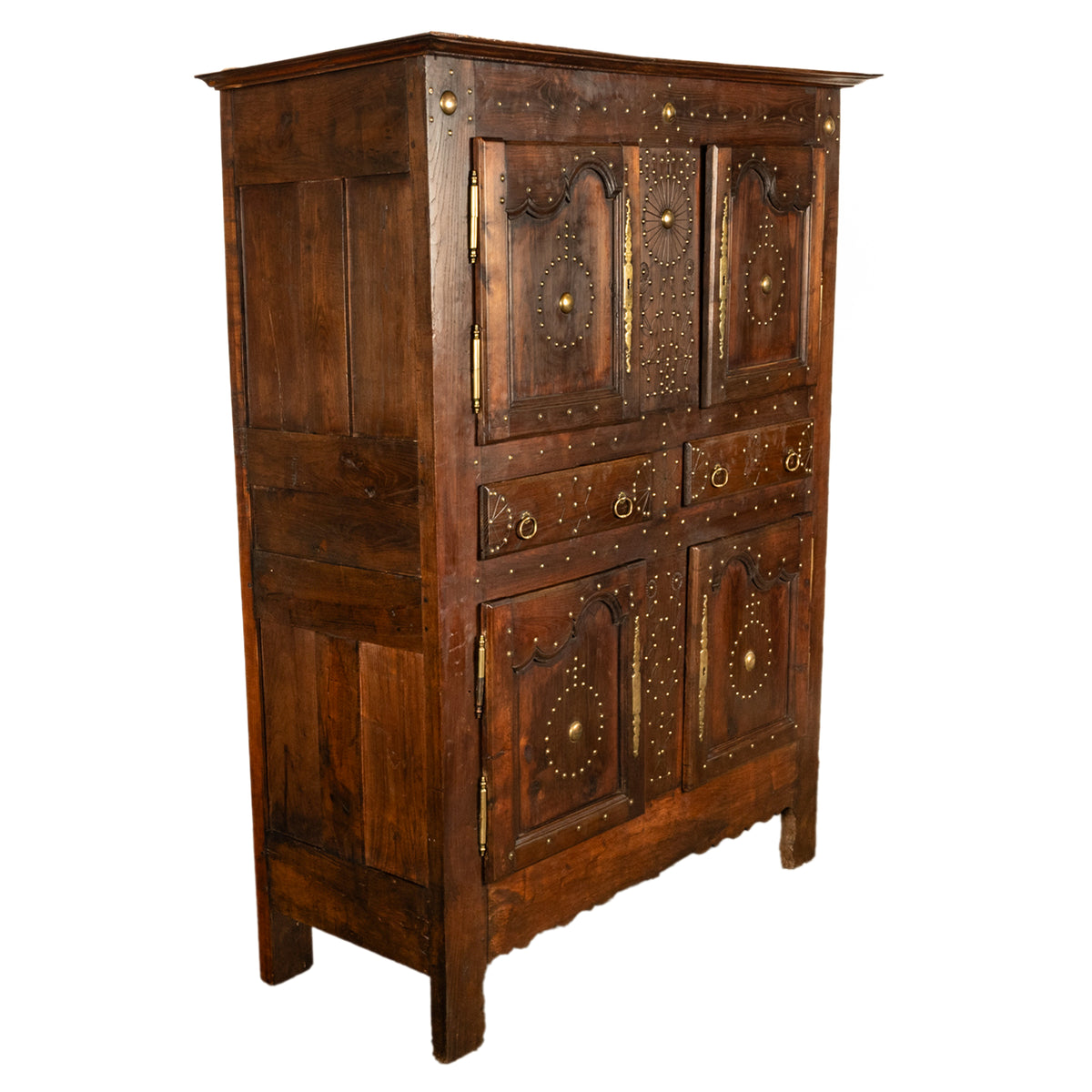 18th Century French Brittany Chestnut Cabinet, circa 1720