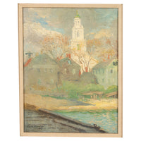 American Impressionist Oil Painting Provincetown Cape Cod Massachusetts by Gerrit Beneker, 1915