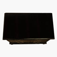 Antique Early 19th C Regency Ebonized Japanned Lacquered Pine Chest Drawers 1820