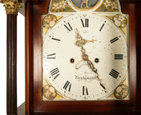 Antique 8 Day Tall Case Grandfather Clock Automaton Andrew Rich Bridgewater 1820