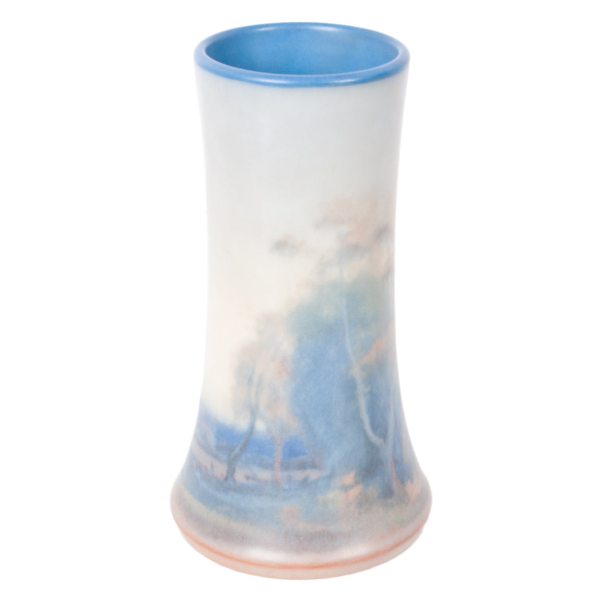 Antique Pottery Scenic Vellum Landscape Vase Fred Rothenbusch for Rookwood 1925