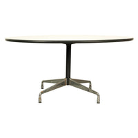 Large Mid Century Modern Circular 60" Eames Dining Conference Table Eames Vitra