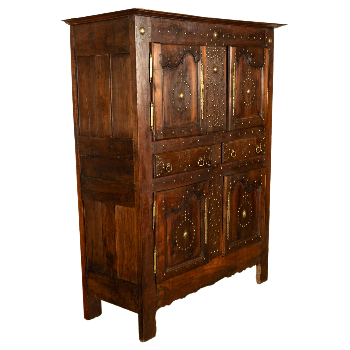 18th Century French Brittany Chestnut Cabinet, circa 1720