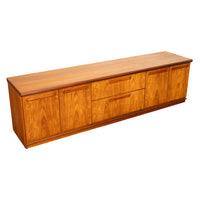 Vintage Mid Century Modern Danish Teak Credenza Sideboard Console Avalon 1960s