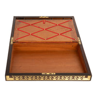 Fine Antique Regency Rosewood Inlaid Brass Campaign Writing Box Desk Slope 1830
