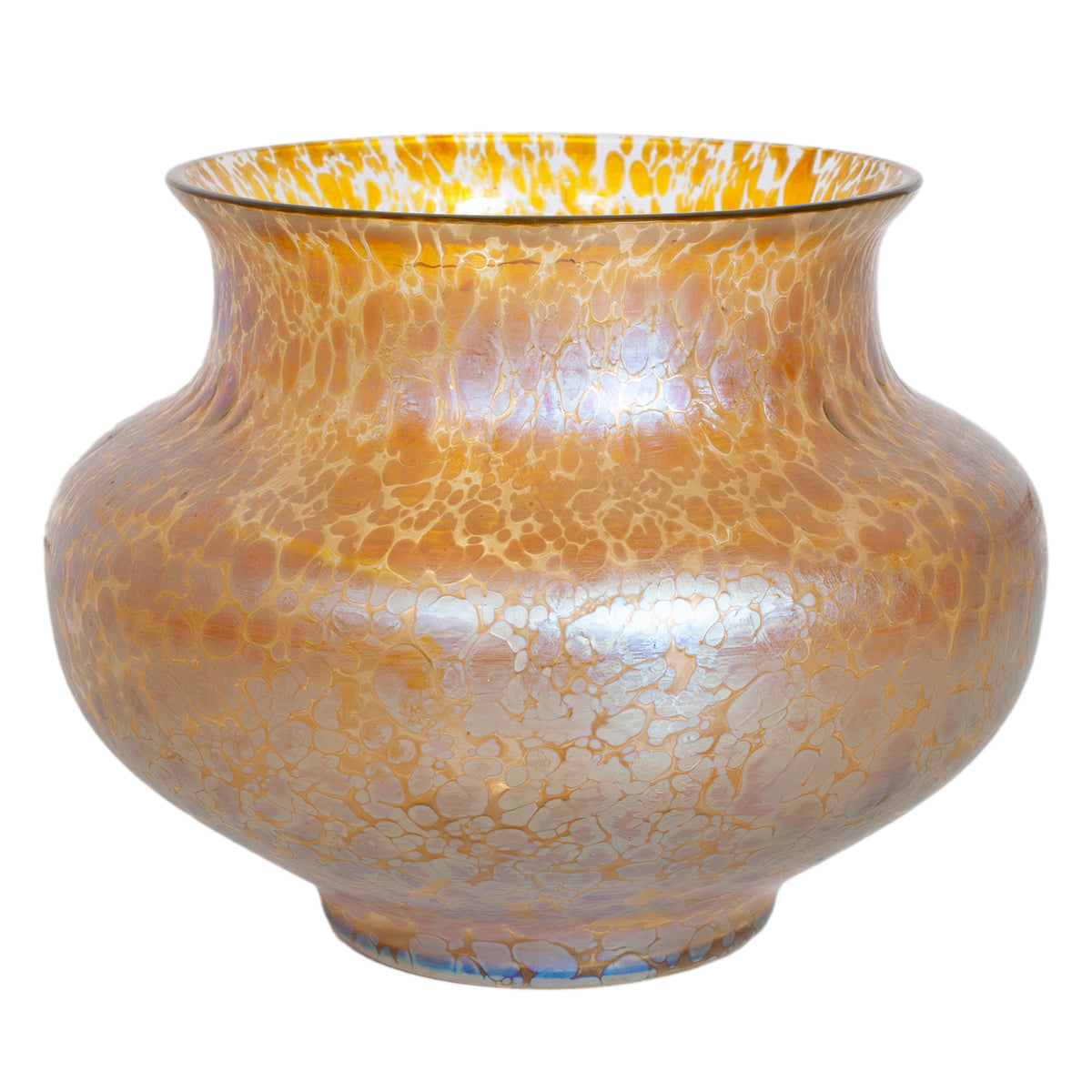 Large Antique Loetz Candia Papillon Iridescent Art Nouveau Glass Vase Austria 1898