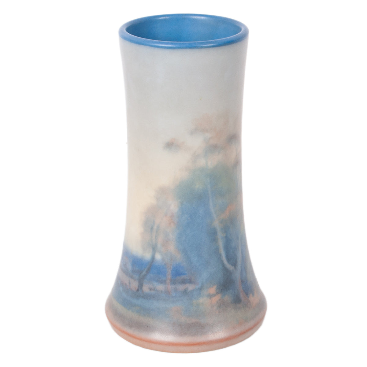 Antique Pottery Scenic Vellum Landscape Vase Fred Rothenbusch for Rookwood 1925