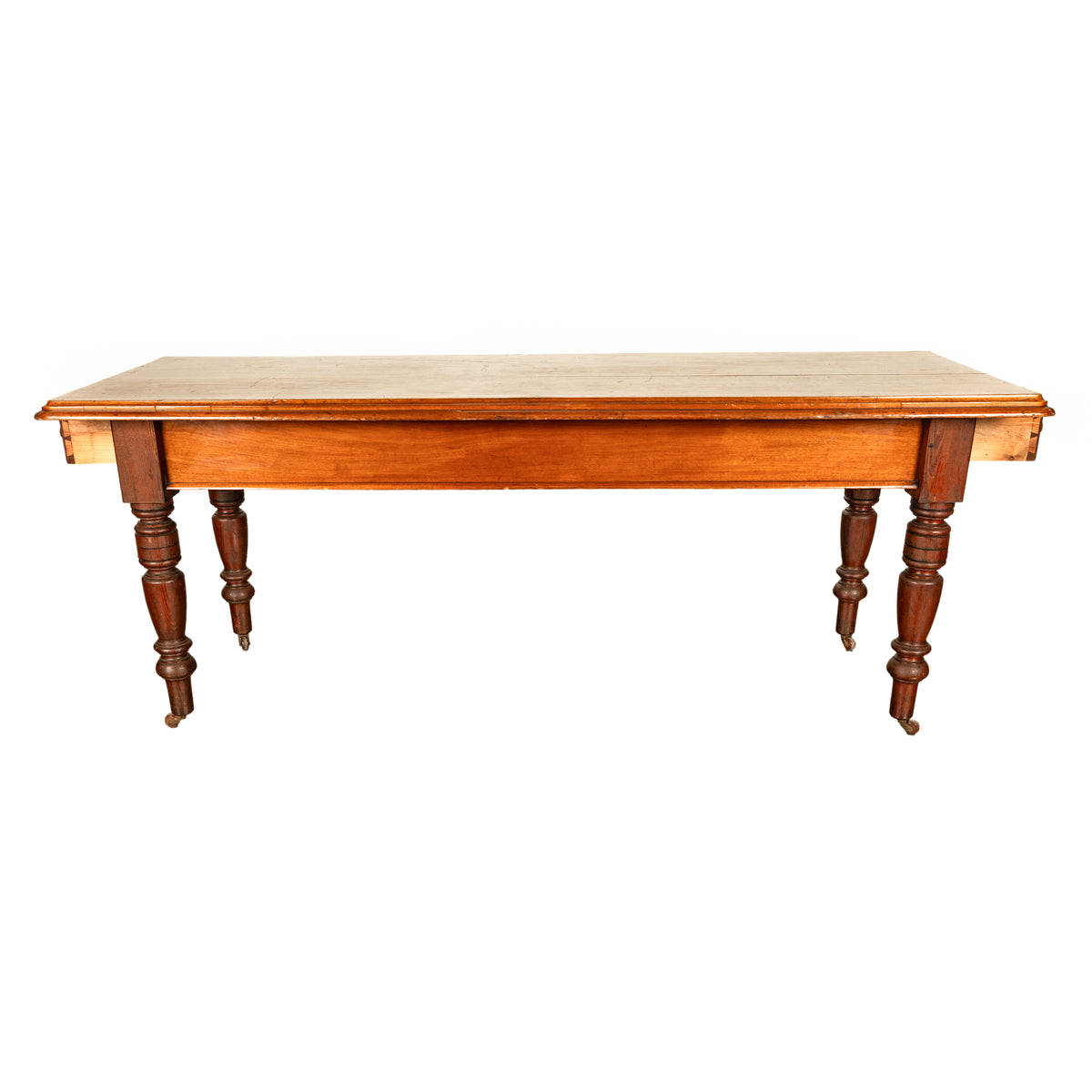 Antique 19th Century English Walnut Farm Country House Dining Refectory Table, circa 1860