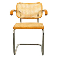 Set Six Marcel Breuer Mid Century Modern Cesca Chairs Knoll International 1973