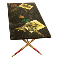 Italian Mid Century Modern Piero Fornasetti "Caccia" Coffee Table Milan 1955