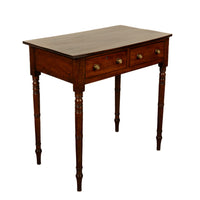 Antique Georgian Mahogany Two Drawer Console Side Writing Table Gillows 1790