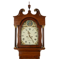 Antique 8 Day Tall Case Grandfather Clock Automaton Andrew Rich Bridgewater 1820