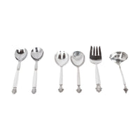 Georg Jensen Acanthus Danish Sterling Silver 69 Piece Flatware Dining Set for 8